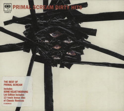 Primal Scream Dirty Hits + Slipcase UK 2 CD album set (Double CD